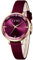 CIVO Damen Uhren Damenuhren Wasserdicht Sternenhimmel Damenuhr Lederarmband Damen Armbanduhr Kleid Elegant Beiläufig Designer Analoge Quarz Uhren für Damen Mädchen Rot