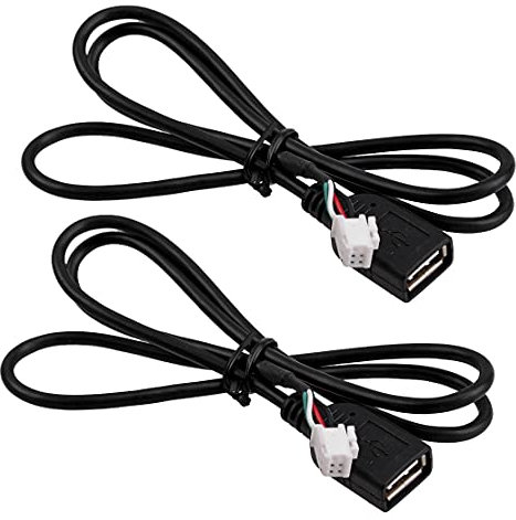 beler Adaptateur de câble d'extension USB Universel à connecteur 4 Broches et 6 Broches pour autoradio Android stéréo