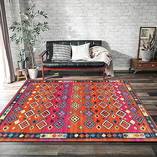 Moderner Designer Teppich Nordic Teppiche Lila rot orange gelb Rautengeometrie Wohnzimmer/Schlafzimmer/Arbeitszimmer/Couchtisch 150*200