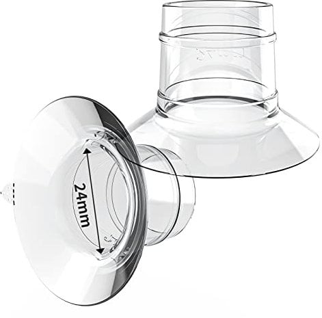 2PCS Flange Inserts 24MM, Compatible with KISSBOBO ABP-1508/ABP-1508Pro, Portable Breast Pump Flanges, Milk Collector 24MM Universal