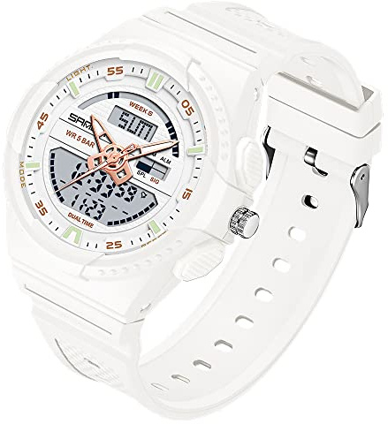 Damenuhr Damenuhren Wasserdicht Sport Digital Armbanduhr für Frauen mit Datum Leuchtende Hintergrundbeleuchtung Woche Alarm Stoppuhr Digitaluhr Geschenke für Mädchen/Damen