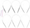 6 Stück Stricknadeln Rundstricknadeln Edelstahl Rundstricknadeln Knitting Needles Doppelspitziges Rundstricknadel Set Herstellung Stricknadeln für Socken (10 mm+8 mm+6mm+5mm+4mm+3mm)