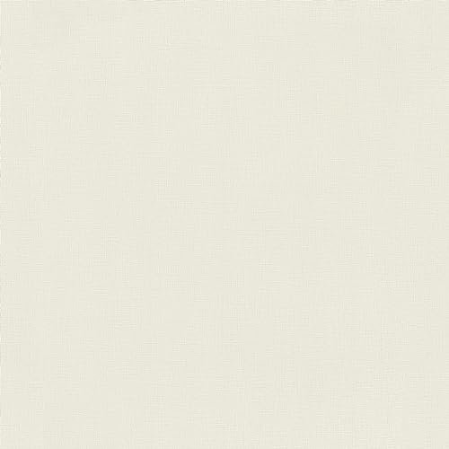 Rasch Papier peint intissé blanc crème 464030 avec aspect lin et structure textile de la collection Friundin Home