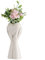JUOPZKENN Handhaltende Herzvase, Weiße Keramik-Handvase, Herzvasen für Blumen, Blumenvase in Herzform, Moderne Kunst-Körpervase, Herzförmige Vase für Hochzeit, Heimdekoration(#1)