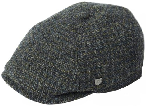 Failsworth Hudson Harris Tweed Ballonmütze Kariert - Anthrazit - 57