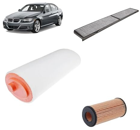 Kit tagliando 3 filtri per BMW Serie 3 E90 320D 2004+