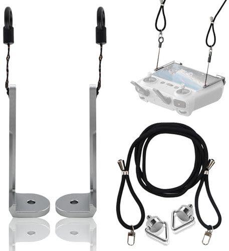 WPPQWP Zubehör Gurt für DJI RC 2/RC/RC Pro Controller, Metallbefestigungen + Gurt, Automatisches Auswuchten, Controller Halterung für DJI Mini 4K/Mini 4 Pro/Mini 3/Air 3S Drohnen