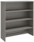 HEFZGDB Highboard-Oberteil HAMAR Hellgrau 90x30x100 cm Massivholz Sideboard Flur Küchenschrank Sideboard Küche Küchenbuffet für Speisesaal Küche Wohnstube Café