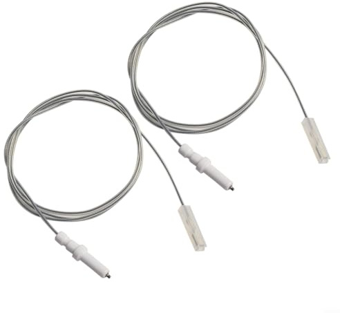 Piezo für ZÜNDUNG mit Kabel piezo, Gaskocher für ZÜNDUNG Draht-Set 2 Stück 900 mm Länge Ersatzteile Keramik für Funke für Kocher (35 mm)