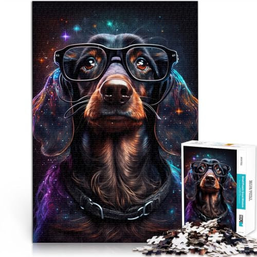 1000-teiliges Puzzle für Erwachsene, Traumhaftes lila Pferd, anspruchsvolles, schwieriges Puzzle, 14,96 x 20,47 Zoll, für die Heimdekoration