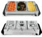Crystals Electric Buffet Warmer Food Server with 1.5L & 2.5L Trays | Adjustable Temperature Control | 3 Section Food Warmer Hot Plate for Buffet, Party & Kitchen Use (3 x 1.5L Buffet Server)