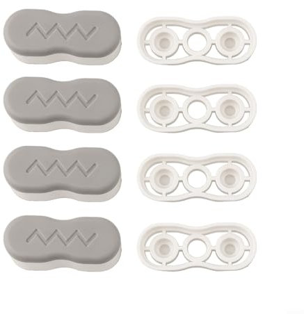 ZiStarlilife Bidet Height-Increasing Pads Toilet Seat Rubber Buffers Bidet Risers Toilet Seat Spacers Adjustable Bidet Seat Risers Replacement Bumpers Fits Toilets