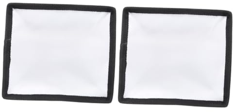 NUOBESTY 2pcs Macro Flash Diffuser Hood for Photography 15x17cm Lightweight Fabric Diffuser Sock with Anti-skid Strips Rectangular Shape for Portrait and Wedding