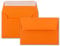 100x Brief-Umschläge B6 - Orange - 12,5 x 17,5 cm - Haftklebung 120 g/m² - breite edle Verschluss-Lasche - hochwertige Einladungs-Umschläge