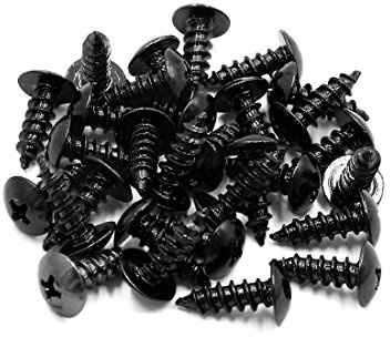 Sourcingmap 30pcs Universal Black Motorcycle Round Cross Head Self | tapping bolts, Round cross head, Screws