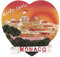 3D Monaco Kühlschrankmagnet in Herzform, Reiseaufkleber, Souvenirs, Heim & Küche, Dekoration, Kühlschrankmagnet aus China