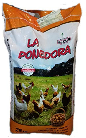 Pienso para gallinas ponedoras en Saco de 25 Kilos