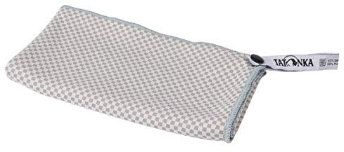 Tatonka Reisehandtuch Travel Towel Bamboo L (80x160 cm) - Bambus-Handtuch - ultraleicht, extrem saugfähig, schnelltrocknend, antibakteriell und geruchsneutralisierend - inklusive Packbeutel (grey)
