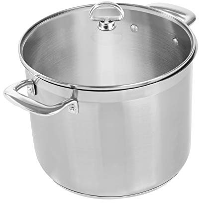 Chantal Induction 21 Suppentopf, 12 Quart, gebürsteter Edelstahl