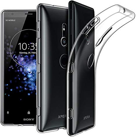 Verco Handyhülle für Sony XZ2 Case, Handy Cover für Sony Xperia XZ2 Hülle Transparent Dünn Klar Silikon, durchsichtig