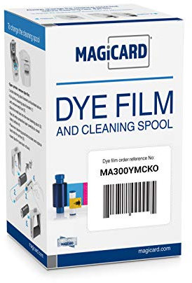 Magicard MA300YMCKO Farbband-Set (YMCKO, 300 Drucke) für Enduro, Rio Pro und Pronto Series Kartendrucker, direkt vom Hersteller