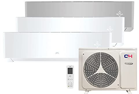Cooper and Hunter Climatizador, bomba de aire acondicionado de Sistema Split 3x1, 7000 frigorias