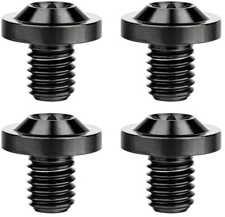Wanyifa Viti a testa Torx in titanio M8 10 15 20 25 30 60 70 mm, confezione da 4 (M8 x 10 mm, nero)