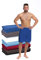 Interkontakt Saunakilt Herren 50x140cm - passend von Konfektionsgröße 44 - Sauna Kilt Männer aus 100% Baumwolle Oeko-TEX® Zertifiziert - Saunahandtuch Herren Navy