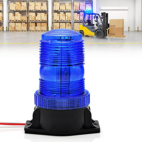 Dinfu blaulicht auto Warnleuchte blau 10-110V LED Gabelstapler Leuchte Blaue Rundumleuchte für Auto LKW Gabelstapler Traktor KFZ UTV SUV J-eep