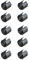 cyclingcolors 10x Embout de Tube Rond pour Pied de Chaise et Meuble Patin Guide Plastique Noir à Clipser enfoncer protège Sol Table (D1: 20-22mm)