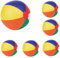 noTrash2003 Set aus 6 Aufblasbare Wasserbälle Strandbälle Beachball Urlaub Beach Strand Pool (Regenbogen)