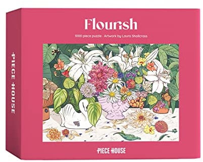 PieceHouse Jigsaw Puzzle for Adults 1000 Pieces | Flourish with Nature’s Beauty | New Zealand Artist Laura Shallcrass | Premium Quality, Vibrant and Unique Design | Challenging Puzzle Experience