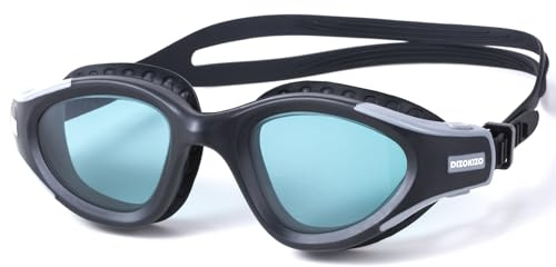 Dizokizo Gafas de natación con protección UV, antivaho, sin fugas, fáciles de ajustar para adultos, hombres y mujeres