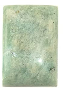 Grüner Amazonit-Cabochon, natürlicher Amazonit-Edelstein, rechteckige Form, 18 Karat, 21 x 15 x 5 mm, Edelstein zur Schmuckherstellung, 21x15x5mm, Edelstein, amazonit