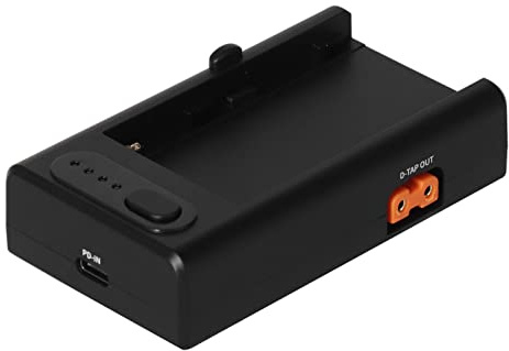 F550 NPF Battery Adapter Board, Type C, USB A Y D Tap 3 Output, Type C Quick Charge Input, 4 Indicator Lights Battery Adapter Plate for NP F Series Batteries
