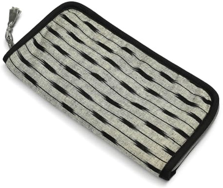 Lantern Moon CASE Double Point, Ikat, Grey & Black