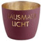Windlicht Madras Lausmadl Licht Burgundy/Gold Eisen Höhe 8,5 cm