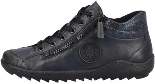 Remonte Bottes Courtes R1477 pour Femme, Bleu, 37 EU