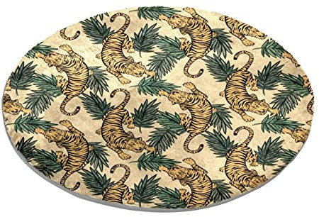 Teppich für Schlafzimmer, Teppich, weich, waschbar, mit Tiger-Motiv, Teppich