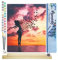 Figured'Art Malen Nach Zahlen Erwachsene Mit Rahmen Frau und Vögel - Paint by Numbers Basteln DIY Bastelset 40x50cm Mit Keilrahmen (nicht gespannt)