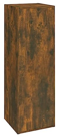 vidaXL TV Schrank Stauraum Wandschrank Hängeschrank TV Möbel Wohnzimmer Fernsehschrank Wohnwand Räuchereiche 30,5x30x90cm Holzwerkstoff
