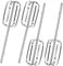4 Pack Hand Mixer Beaters, Compatible with Hamilton Beach Mixer 62692 62695V 64699 62682RZ, Beater Replacement Fit Beach Blender Parts, Hand Mixer Blades Attatchment - Effortless Blending & Whipping