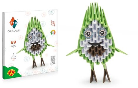 Origami 3D - Schöne 3D Papierskulptur mit patentierten Bauteilen und verständlicher Bauanleitung, ab 8 Jahre (Avocado)