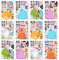 JOYIN 24 PCS 15.2 * 22.8cm, Make-a-Gesicht Aufkleber Blätter für Kinder, DIY Tier Meer und Match Aufkleber Blätter mit Meer und Fantasy-Tiere Kinder Party Favor Supplies Craft