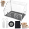 HLGKBY Tragbare Growbox für Pilze, Monotub-Set, verbesserte Still-Luftbox für Pilzmykologie, mit 2 Sprühgeräten und Thermometer, 90 x 60 x 60 cm Pilzpflanzbeutel, Zelt,
