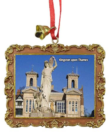 Kingston Upon Thames London UK Reise-Souvenir Weihnachtsbaumschmuck Hängender Anhänger Zuhause Weihnachten Party Dekoration