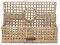 Rivièra Maison - Handgefertigte Rattan-Organizer Sisi in N01 - Natural, aus R08 - Rattan, 35x15x24 cm