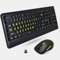 X9 Performance Large Print Wireless Keyboard and Mouse Combo - 4X Larger Oversize Yellow Letters for Seniors and Low Vision Users - 2.4Ghz Wireless Mouse and Keyboard Combo for PC