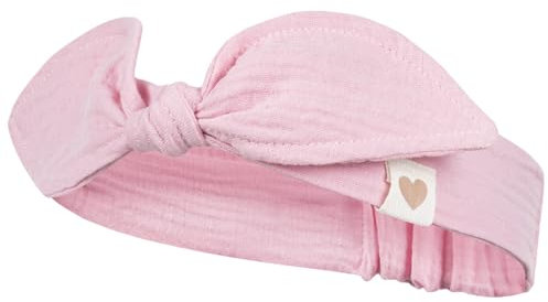 Stirnband Kopftuch Sommermütze Babymütze Mädchenmütze Musselin, Farbe: Rosa, Bekleidungsgröße: 42-44