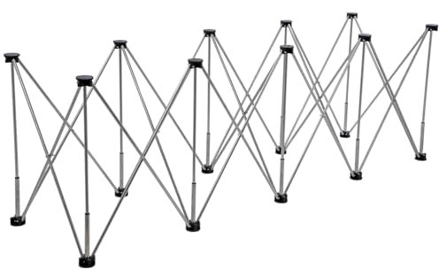 TOPWAY Portable Folding Workstand 221x60x73cm, 1000kg Loading Capacity, Stainless Steel, Tile Slab Wood Working Worktop Construction Table Workbench Sawhorse Support with Carry Bag